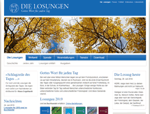 Tablet Screenshot of losungen.de